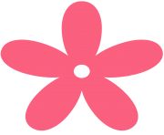 pink flower clipart light