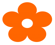 original clipart orange Flower clip art