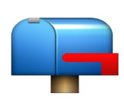 ios emoji closed mailbox with lowered flag