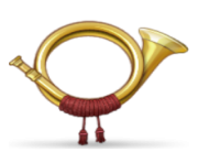 ios emoji postal horn