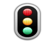 ios emoji vertical traffic light