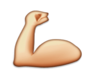 ios emoji flexed biceps