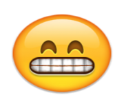 ios emoji grinning face with smiling eyes