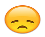 ios emoji disappointed face