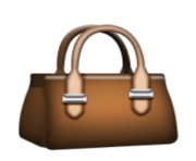 ios emoji handbag