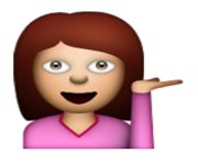 ios emoji information desk person