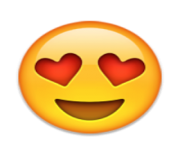 ios emoji smiling face with heart shaped eyes