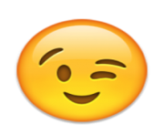 ios emoji winking face