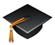 ios emoji graduation cap