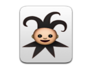 ios emoji playing card black joker