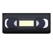 ios emoji videocassette