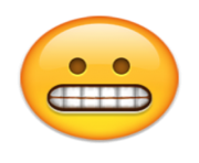 ios emoji grimacing face