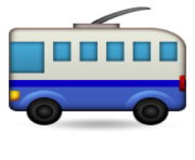 ios emoji trolleybus