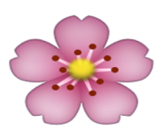 ios emoji cherry blossom