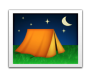 ios emoji tent