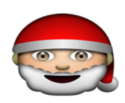 ios emoji father christmas