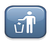 ios emoji put litter in its place symbol