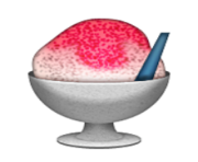 ios emoji shaved ice