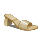 ios emoji womans sandal