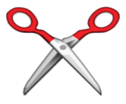 ios emoji black scissors