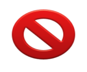 ios emoji no entry sign