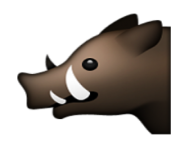 ios emoji boar