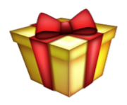 ios emoji wrapped present