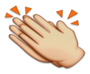 ios emoji clapping hands sign