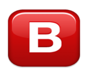 ios emoji negative squared latin capital letter b