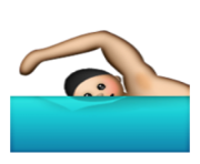 ios emoji swimmer