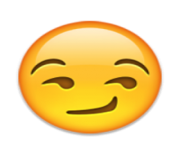 ios emoji smirking face