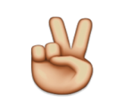 ios emoji victory hand