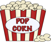 Popcorn clip art black and white free clipart images