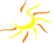 Sunshine half sun clipart 5