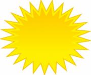 Sunshine half sun clipart 3