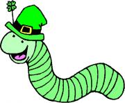 st patrick worm holiday saint patricks day clipart