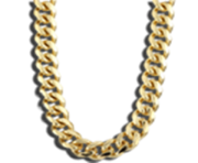 Thug Life Gold Chain transparent