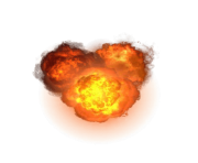 triple explosion png transparent