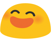 emoji android smiling face with open mouth and smiling eyes