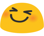 emoji android smiling face with open mouth and tightly closed eyes