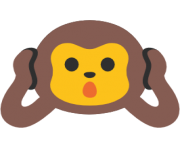 emoji android hear no evil monkey