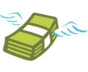 emoji android money with wings