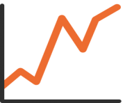 emoji android chart with upwards trend