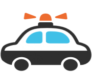 emoji android police car