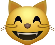 Happy cat Emoji png transparent icon