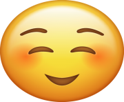 Shy Emoji Png transparent background