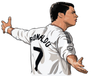 cr7 ronaldo cartoon png transparent