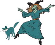 Fun halloween witch clipart kid 2