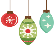 christmas flat design ornament set png min