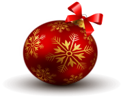 hd christmas ball ribbon png image